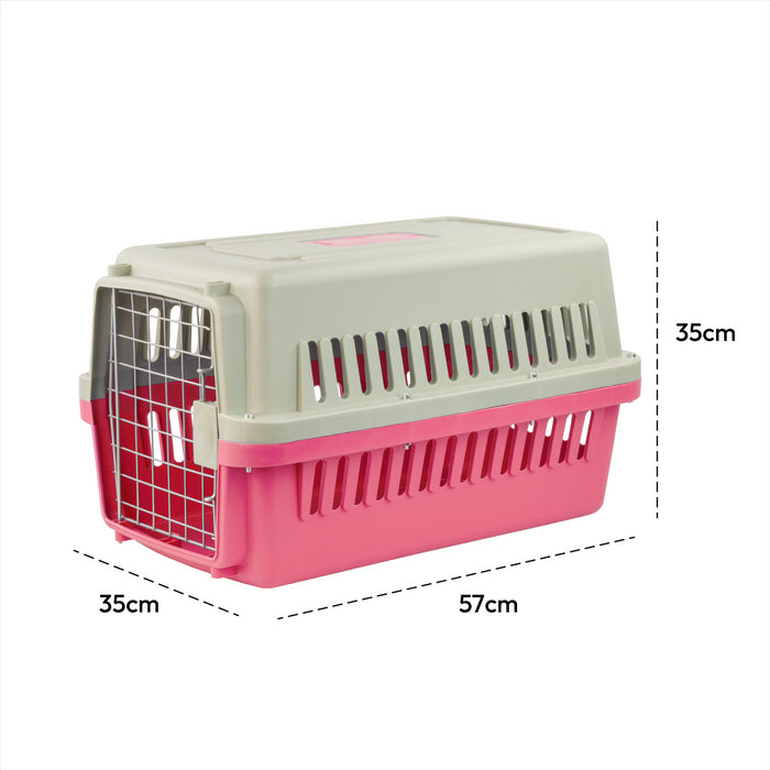 KCT Portable Plastic Pet Carrier Box Cat Dog Puppy Animal Cages