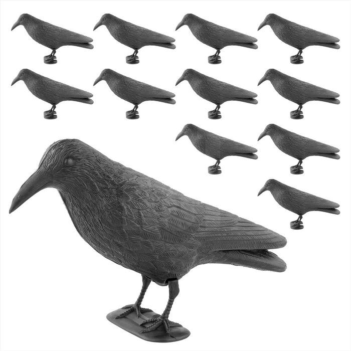 For Home Garden Hunting Decoy Fake Crow Bird Ornament Garden Decor Crow  Statue