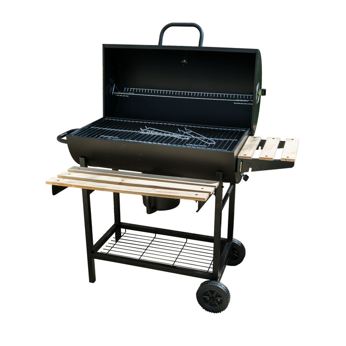 KCT Classic Barrel BBQ Grill & Smoker