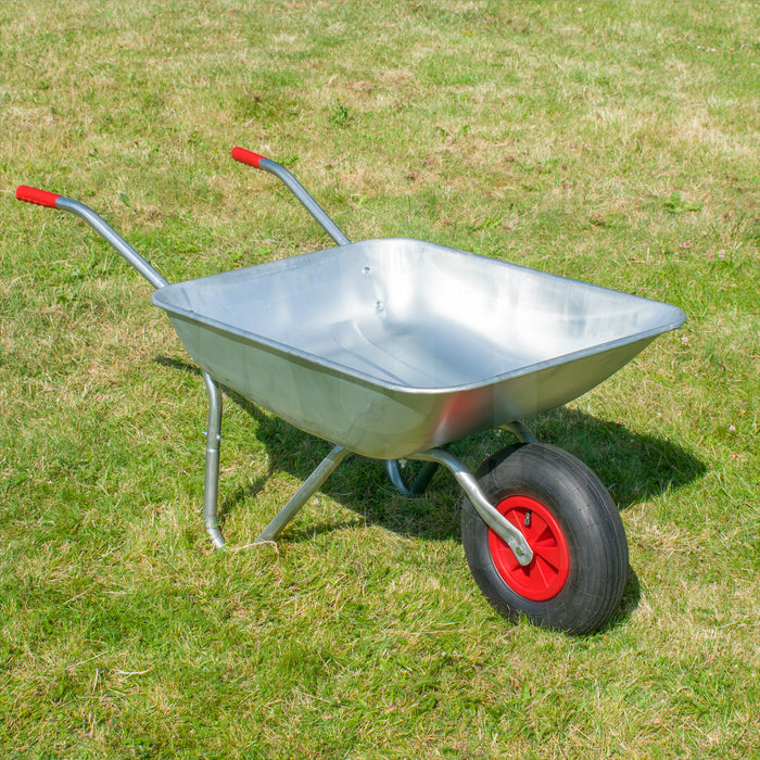 KCT 65 Litre Garden Galvanised Steel Wheelbarrow