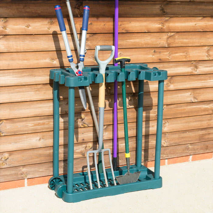 KCT Garden Tool Rack Trolley with Wheels