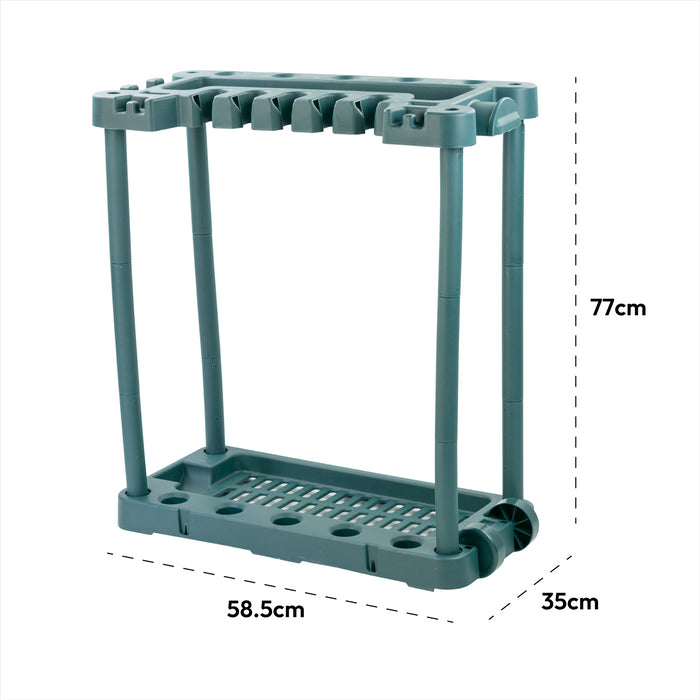 KCT Garden Tool Rack Trolley with Wheels