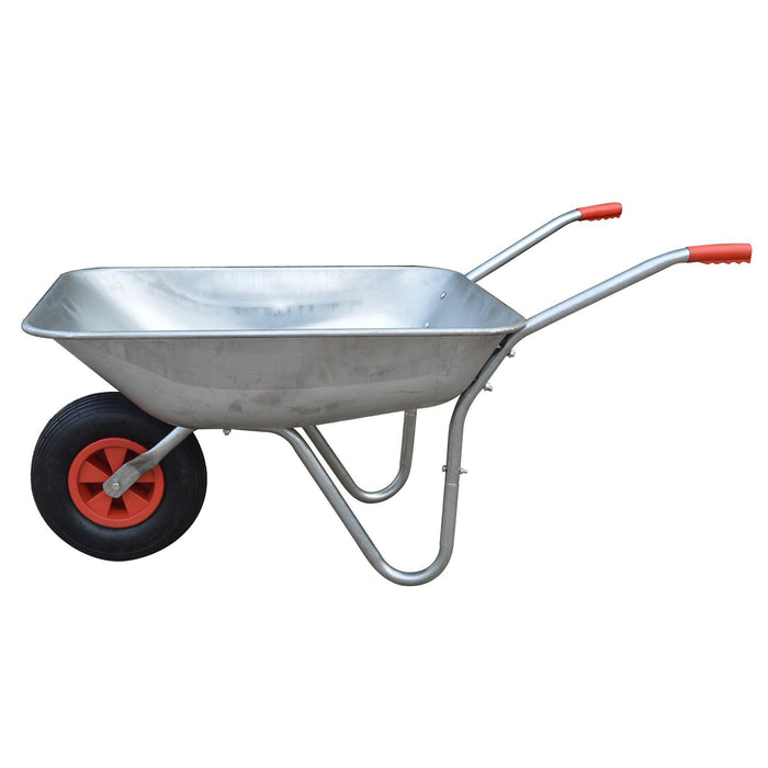 KCT 65 Litre Garden Galvanised Steel Wheelbarrow