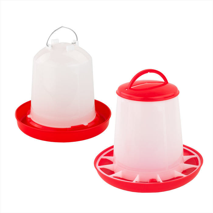 KCT Chicken Feeder & Drinker Set 3kg/3L