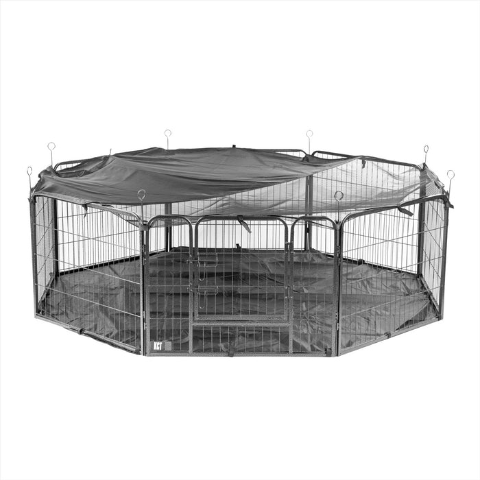 KCT 8 Side Heavy Duty Pet Play Pens Run with Optional Base / Cover