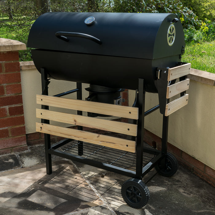 KCT Classic Barrel BBQ Grill & Smoker