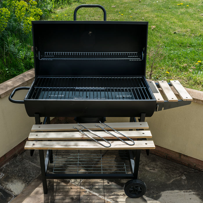 KCT Classic Barrel BBQ Grill & Smoker