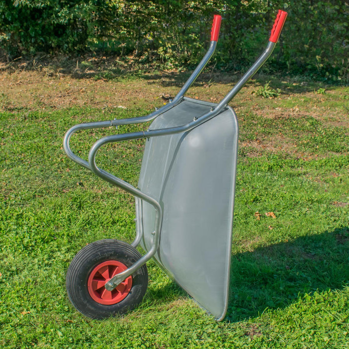 KCT 65 Litre Garden Galvanised Steel Wheelbarrow