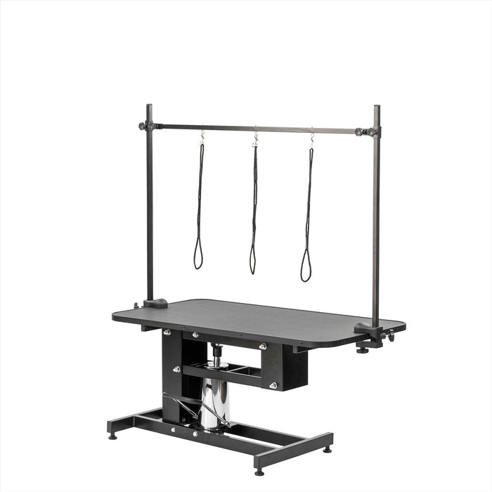 KCT Large Black Adjustable Hydraulic Dog Grooming Table