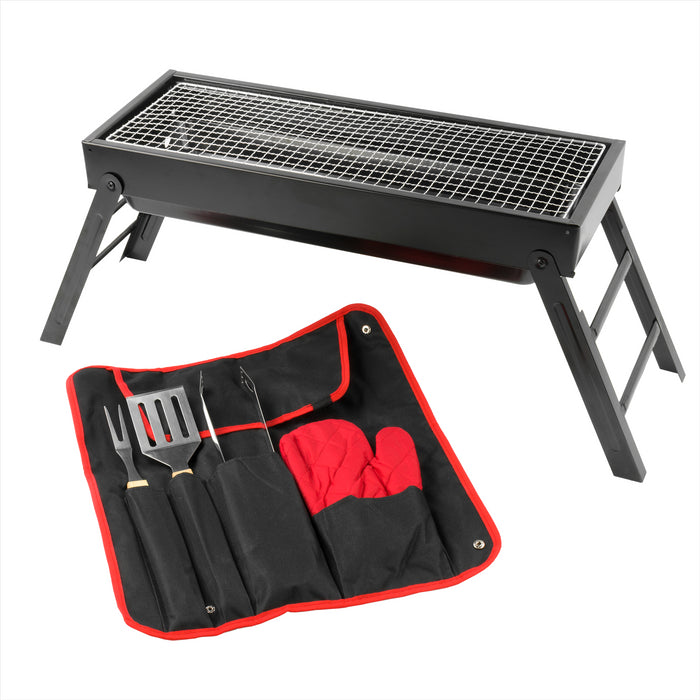 KCT Folding Barbecue with Tool Set