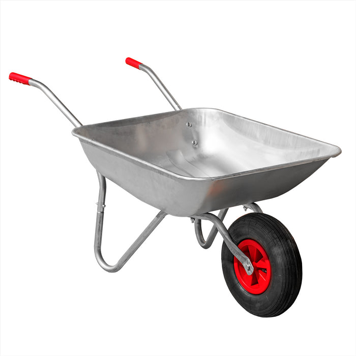 KCT 65 Litre Garden Galvanised Steel Wheelbarrow