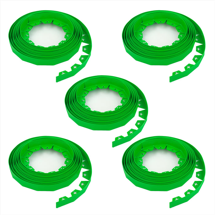 10-50 Metre Green Flexible Plastic Lawn Edging Grass Border with Pegs