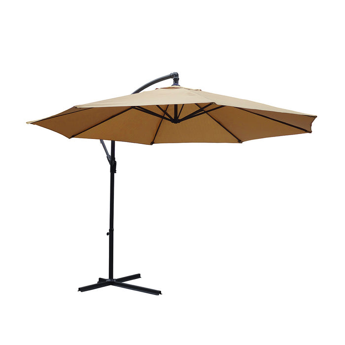 KCT 3m Large Cantilever Garden Parasols with Base