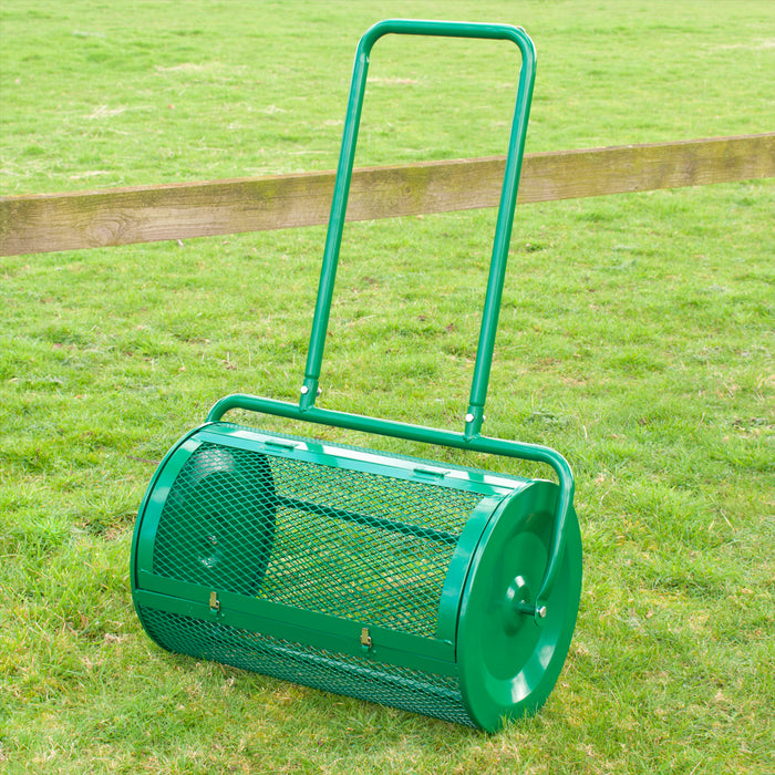 KCT Rolling Garden Lawn Compost Spreader 76L