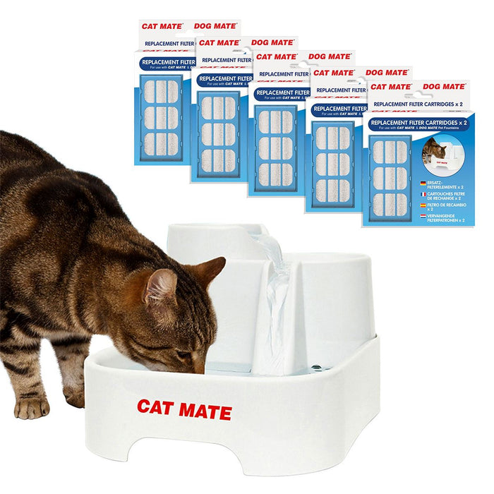 Cat Mate Replacement Filter Cartridges for Cat Mate & Dog Mate Fountains
