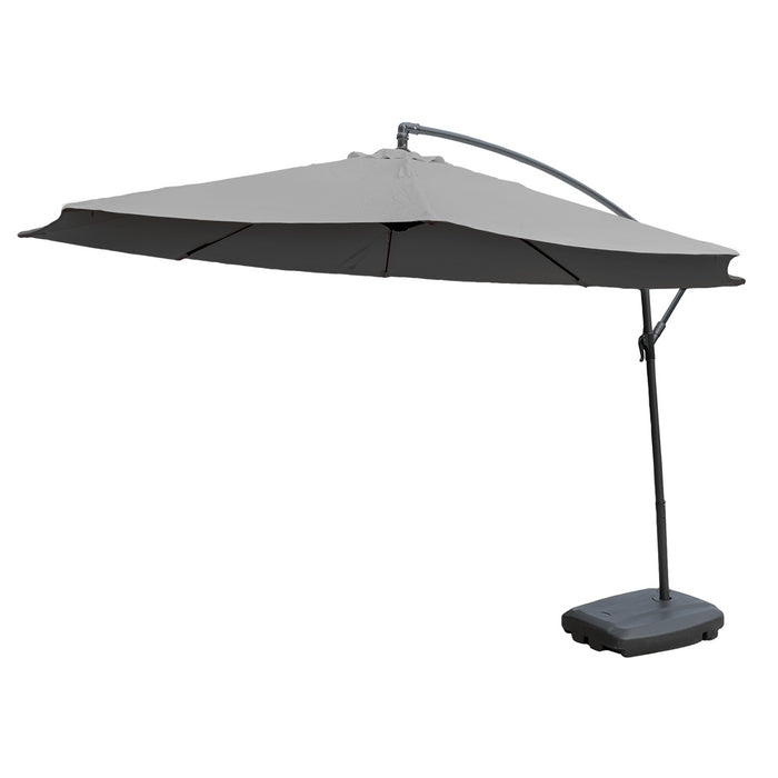 KCT 3m Large Cantilever Garden Parasols with Base