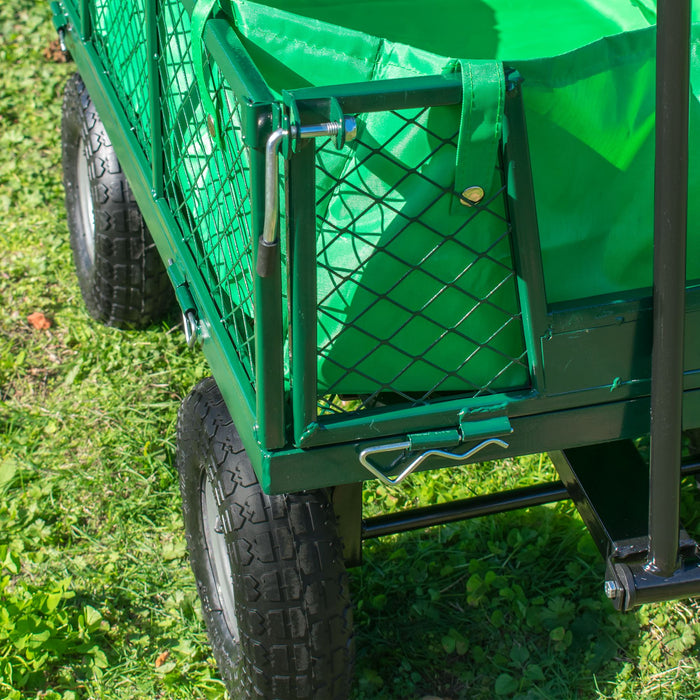 KCT Heavy Duty Garden Trailer with Lining