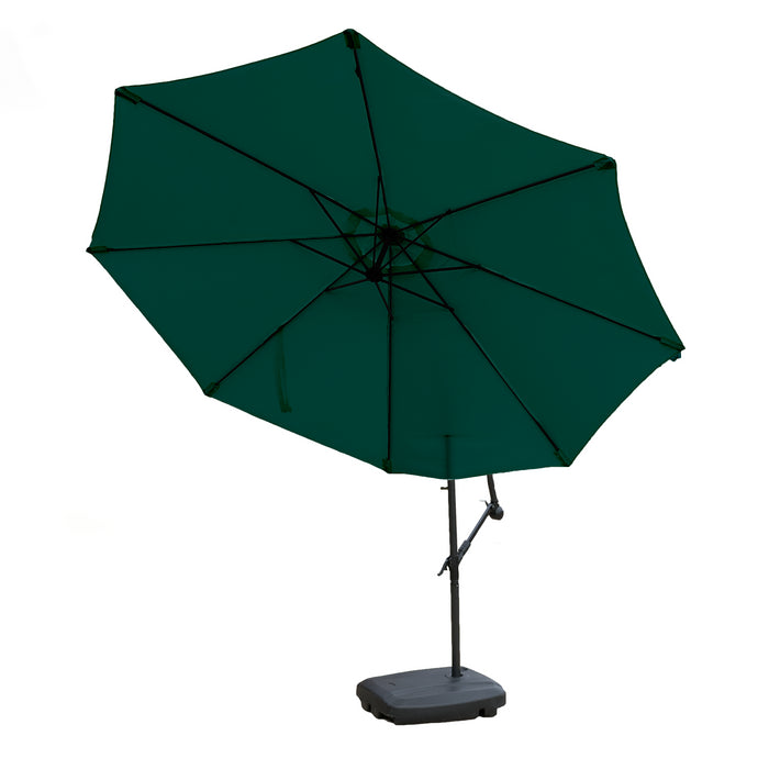 KCT 3m Large Cantilever Garden Parasols with Base