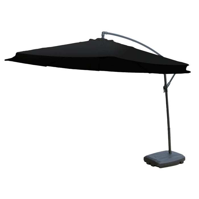 KCT 3m Large Cantilever Garden Parasols with Base