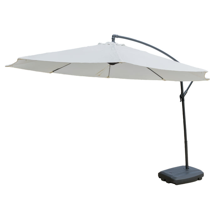 KCT 3m Large Cantilever Garden Parasols with Base