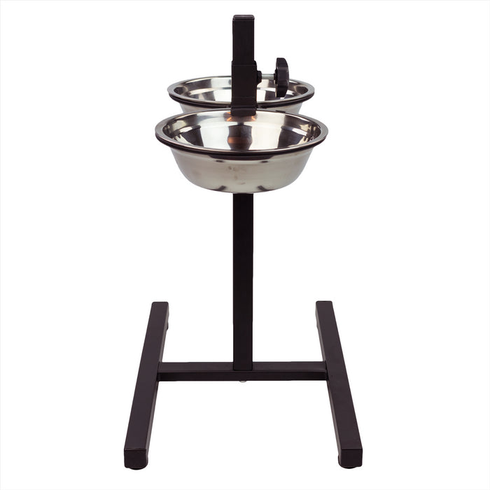 KCT Adjustable Pet Stand with 2 Bowls