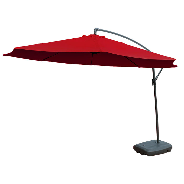 KCT 3m Large Cantilever Garden Parasols with Base