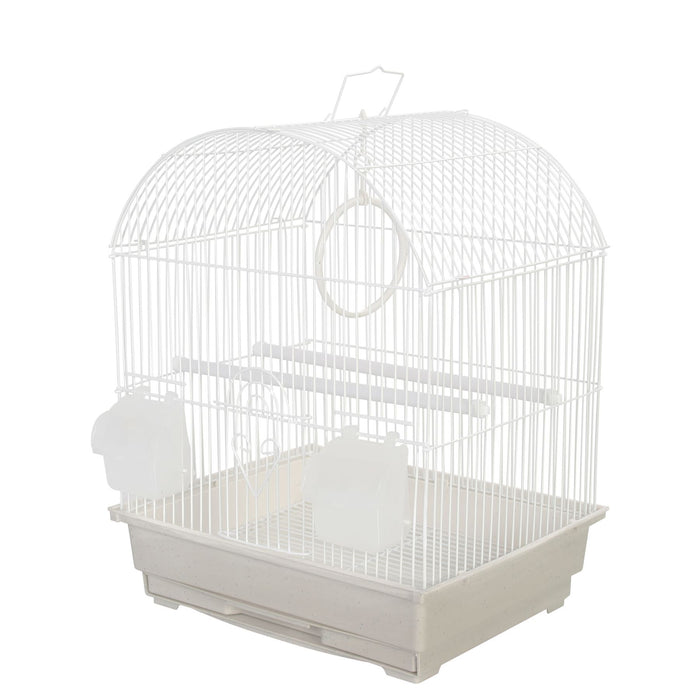 KCT Rosario Small Exotic Pet Bird Travel Cage White KCT Direct